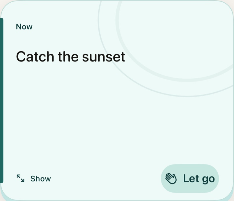 Sea Glass — Current Card theme preview