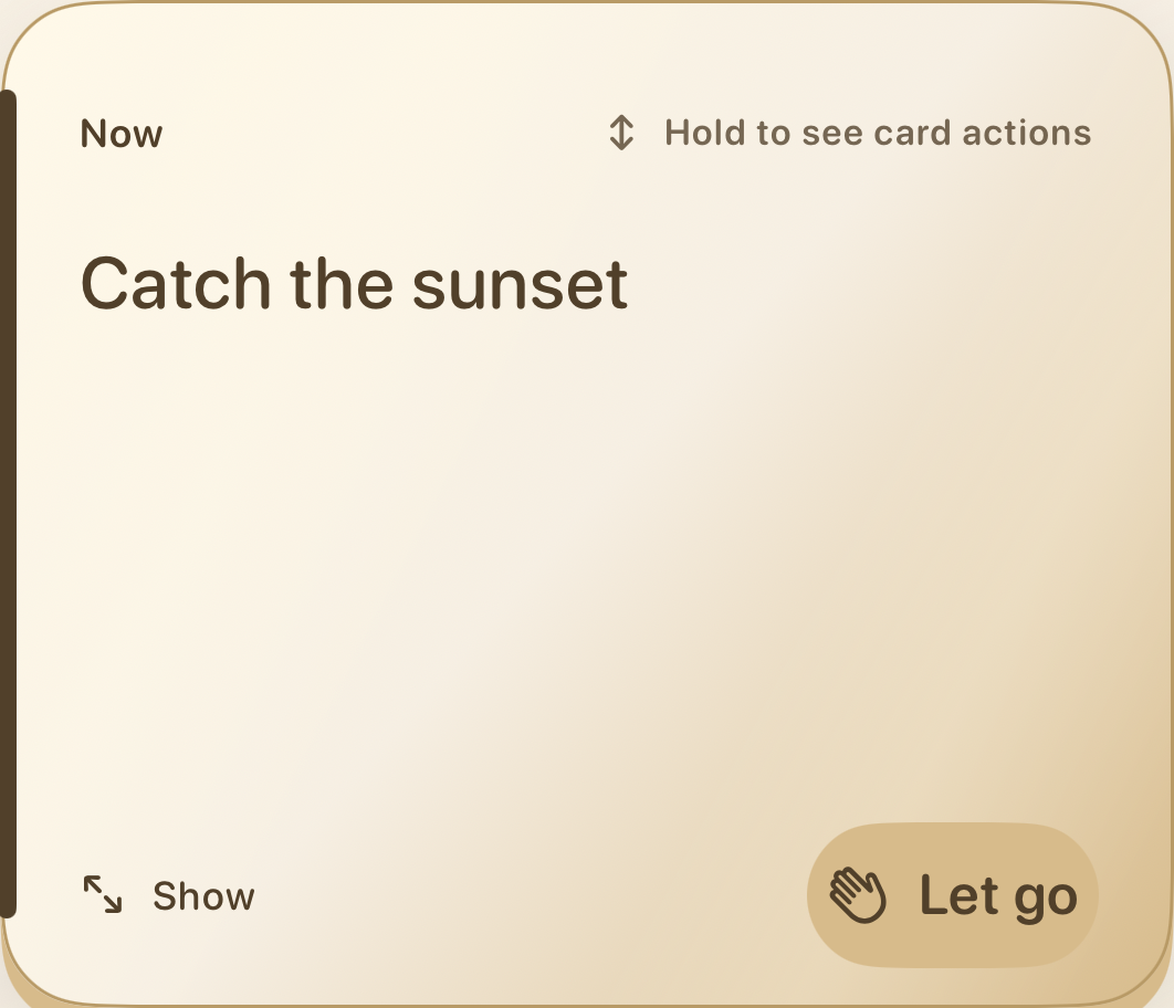 Champagne Gold — Current Card theme preview