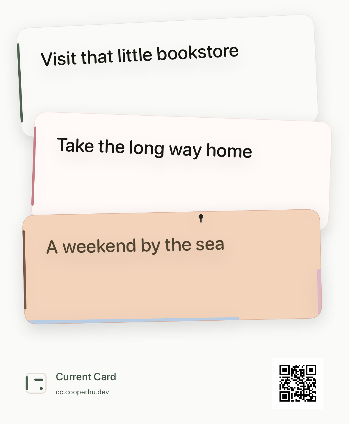 A few cards. One shared image.